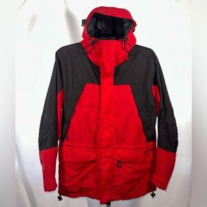 American Eagle Outfitters Black and Red Performance Rugged Winter Jacket XS